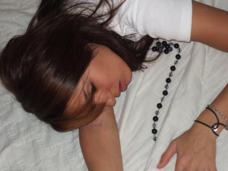 ma cherie sur le lit